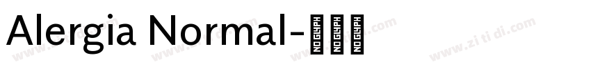 Alergia Normal字体转换